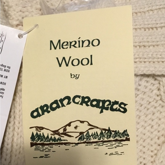 Woman’s Aran Crafts Full Zip Wool Sweater Sz XXL - Picture 7 of 9